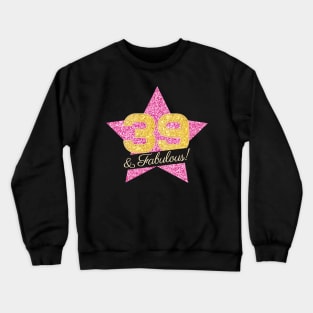 39th Birthday Gifts Women Fabulous - Pink Gold Crewneck Sweatshirt